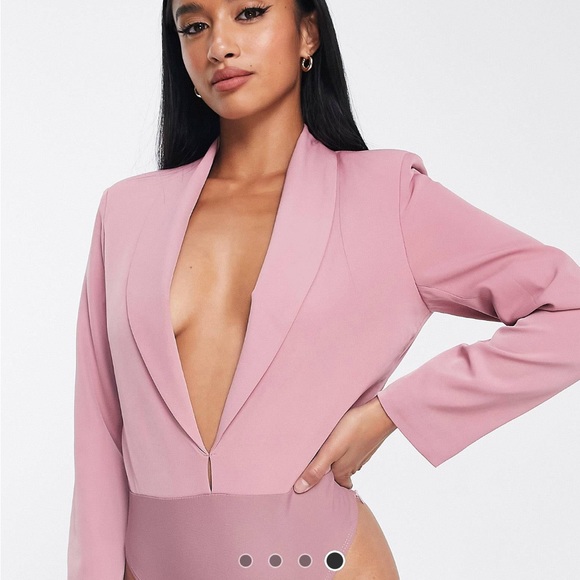 Unique21 petite plunge tailored bodysuit - Picture 4 of 4